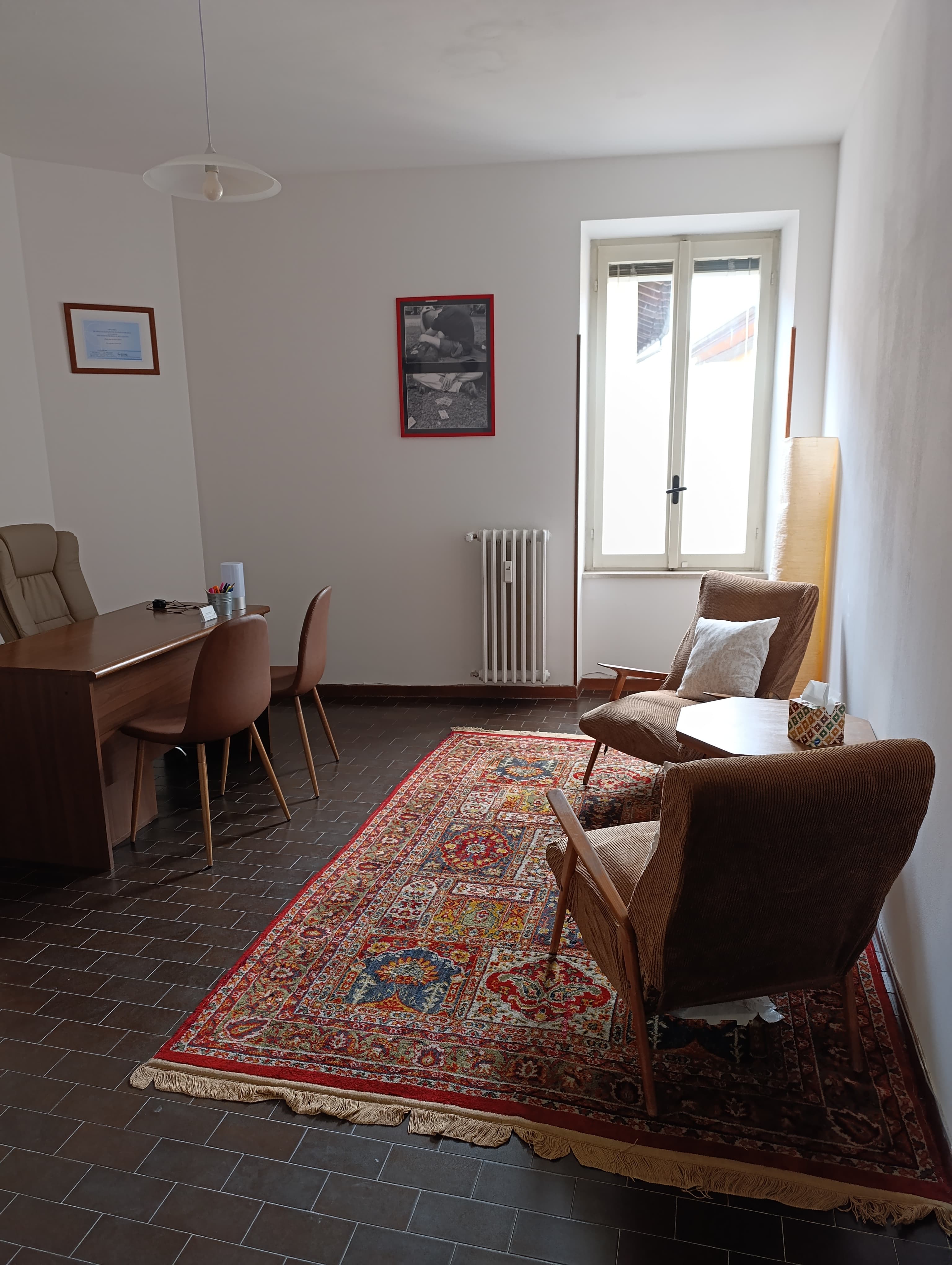 Vista d'insieme dello studio